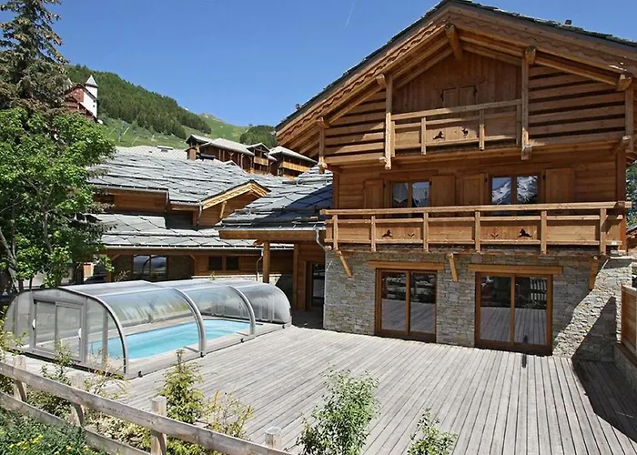 In With Heated Pool Alpesi faház Les Deux Alpes